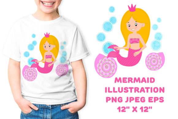 Download Mermaid Illustration for Sublimation - Premium Resources