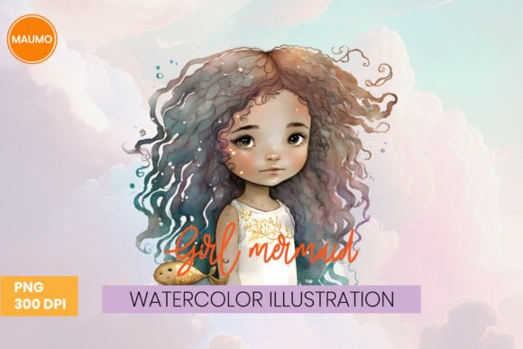 Download Girl Mermaid Watercolor Clipart - Premium Resources